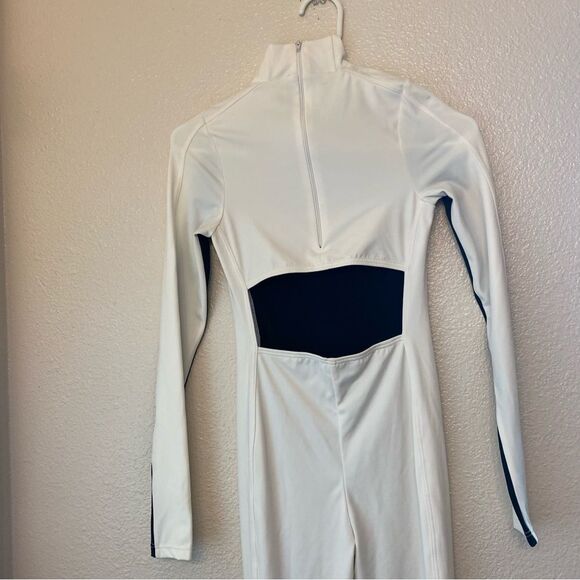 Weissman Elite Dance Costume unitard jumpsuit Black white Destination MT11202 MC - Picture 4 of 10